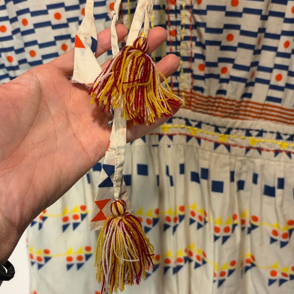 Floe- Vibrant Geometric Patterned Ruffle Tassle B… - image 4